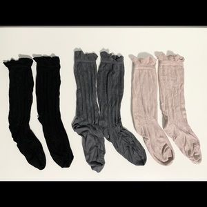 Frill Trim Tube Socks